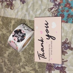 50 Cards 500 Stickers-Thank You